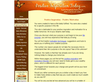 Tablet Screenshot of positiveinspirationtoday.com